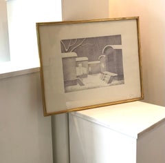 El campamento de Jean Blailé - Lápiz sobre papel 23x30 cm