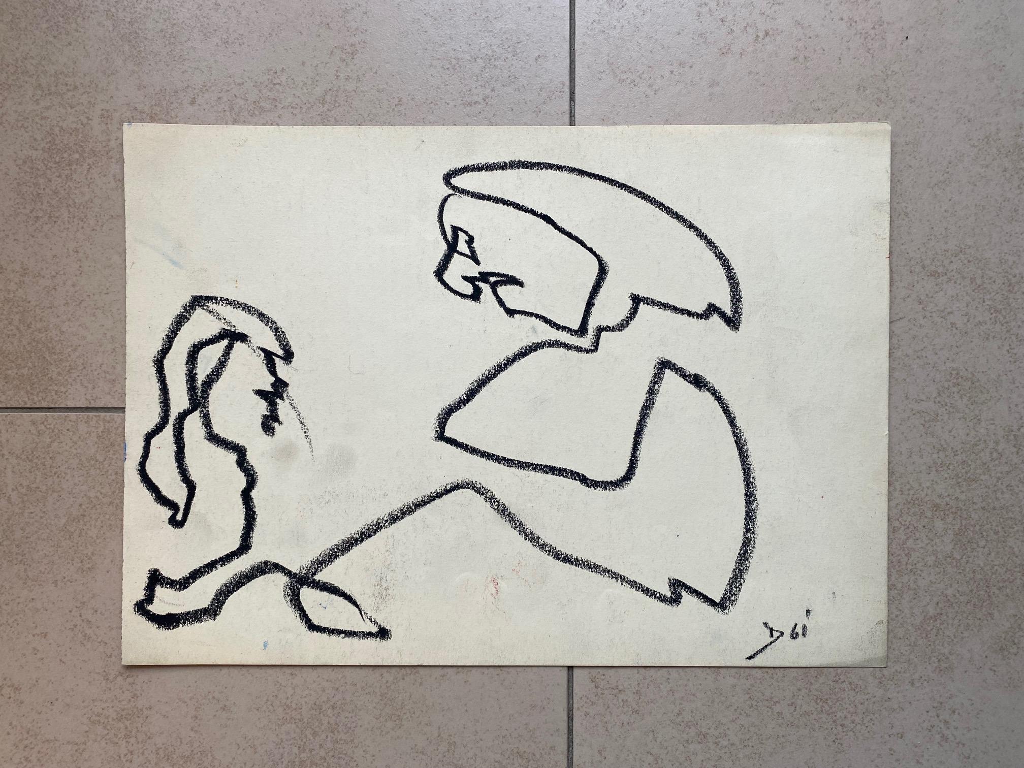 Abstract drawing n°13 by Julien Dinou - A4 size For Sale 2