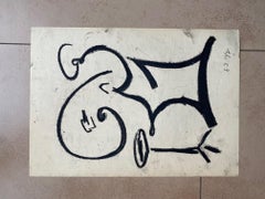 Abstrakte Zeichnung n°14 von Julien Dinou - Format A4