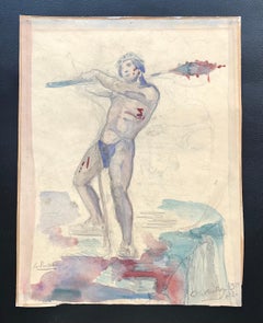 Le Suisse d'Otto Vautier - Drawing 31x24 cm