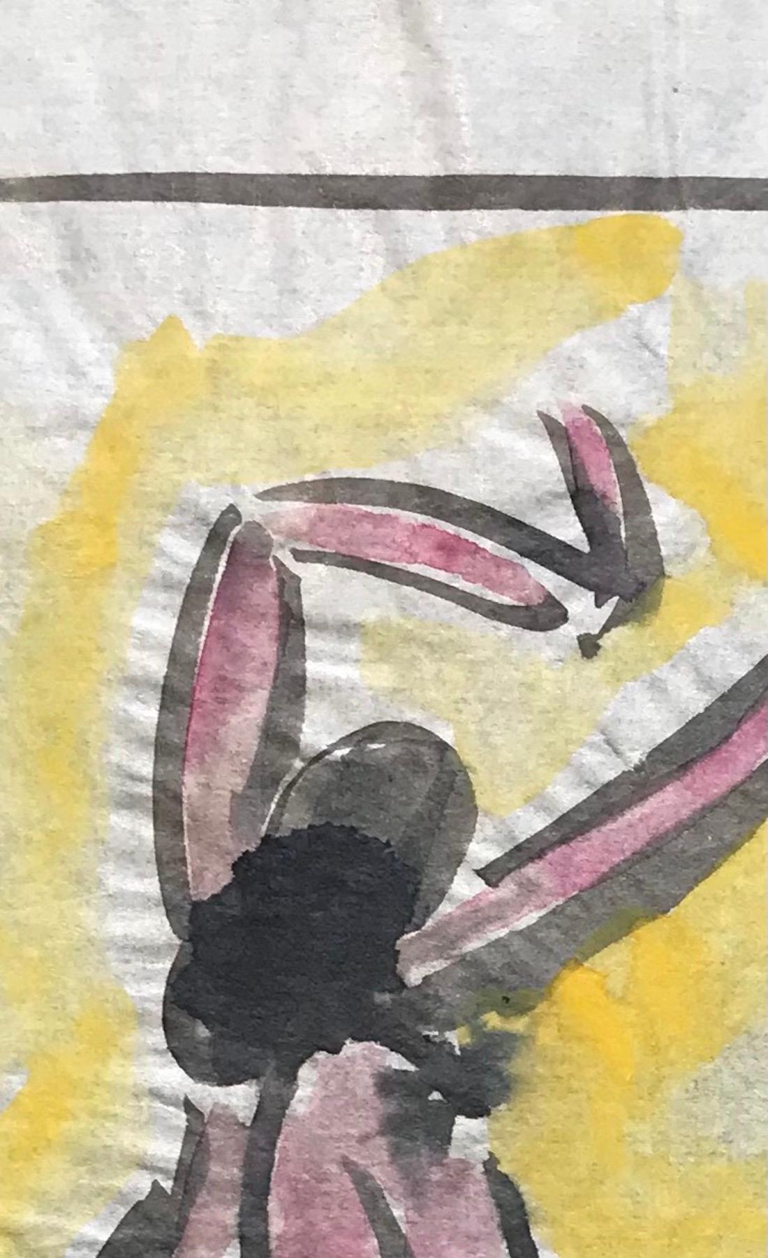 In full swing n°2 di John Torcapel - Gouache su carta 37x25 cm in vendita 7