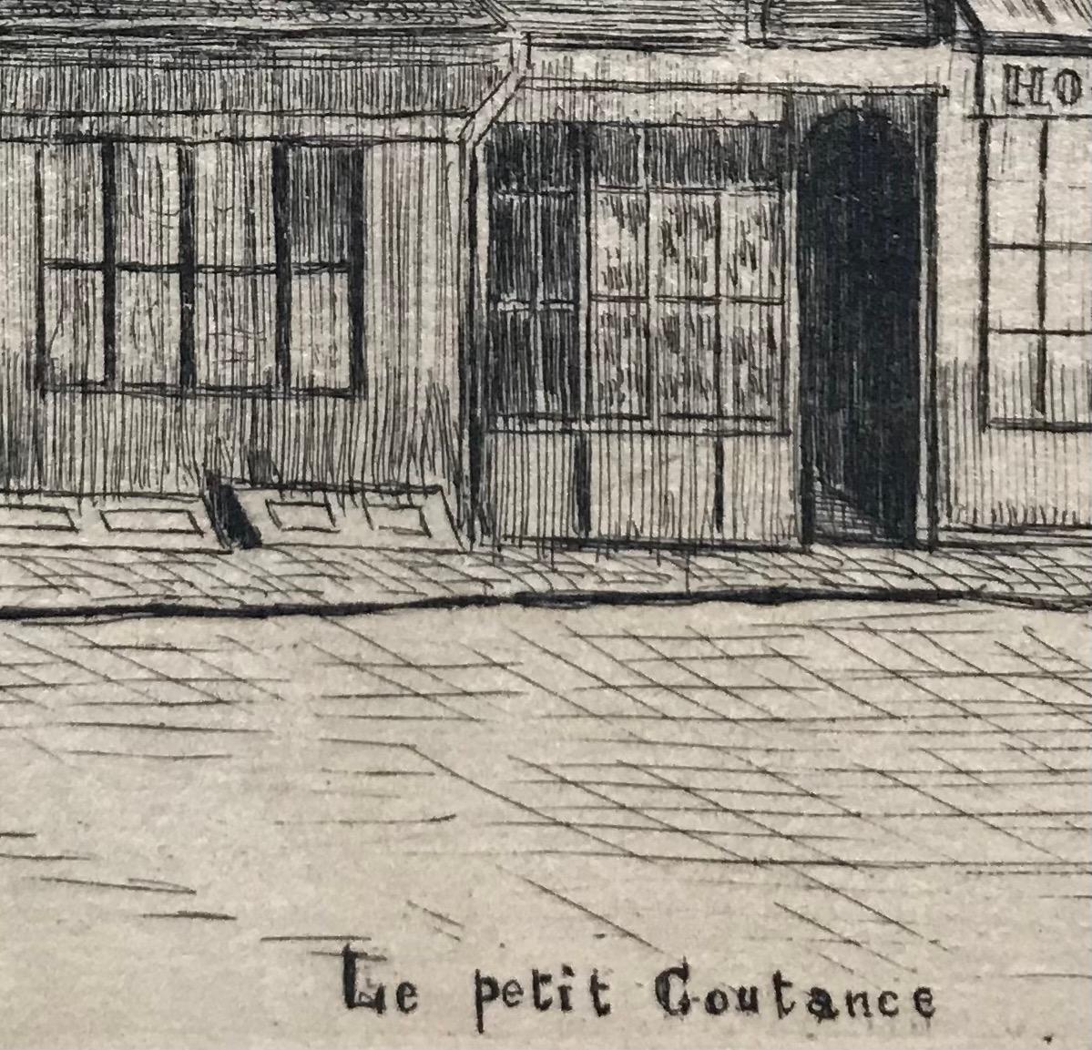 Little Coutance, Geneva von Georges Bastard - Kupferstich 36x26 cm im Angebot 5