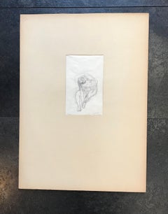 "Dressing" d'Otto Vautier - Crayon sur papier 19x12 cm