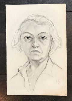 Sketch of woman by Stephanie Guerzoni - Drawing 31x48 cm