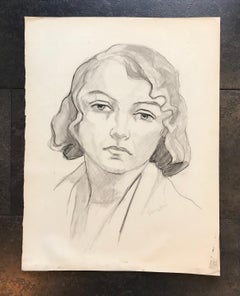 Ritratto di donna di Stefanie Guerzoni - Carboncino su carta 50x65 cm