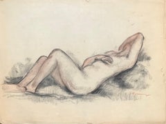 Lying naked woman