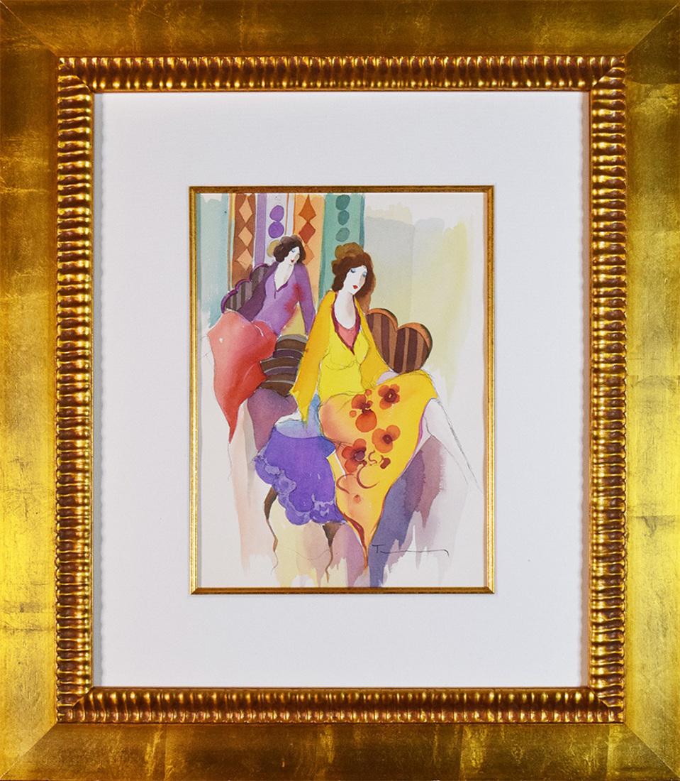 Figurative Art de Itzchak Tarkay - "Desacuerdo"