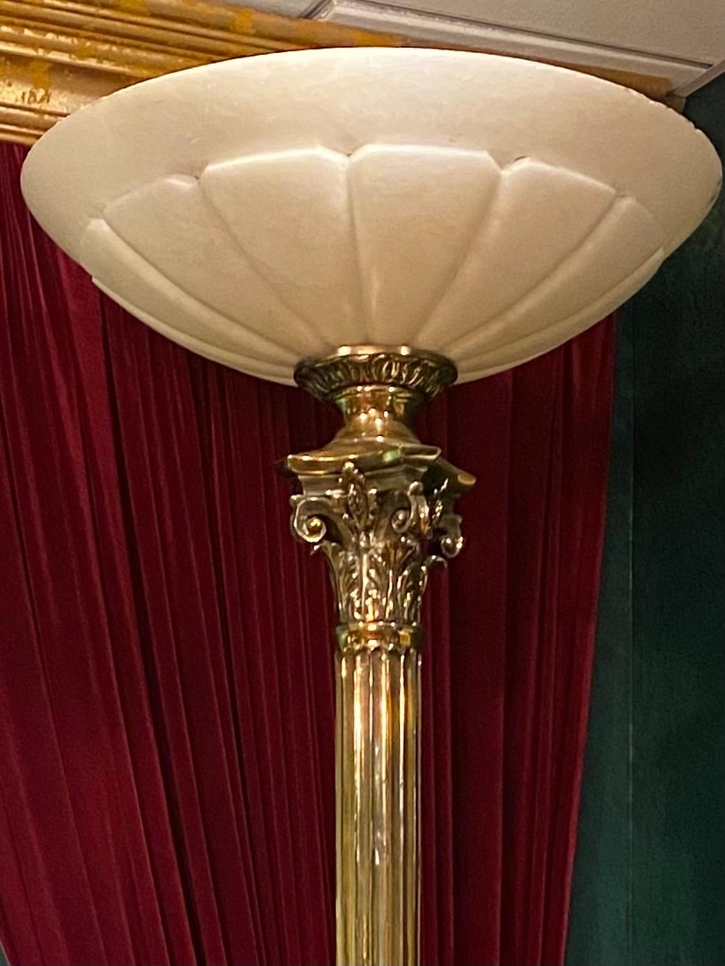 Lampes torchères Empire bronze en vente 1