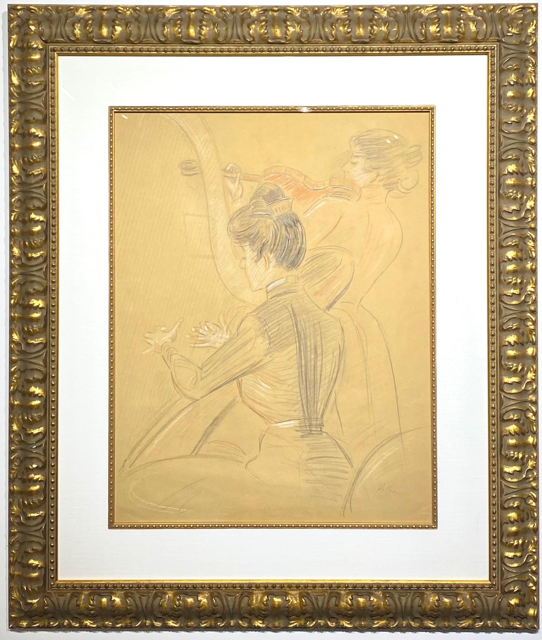 Paul Cesar Helleu "Le Duet"