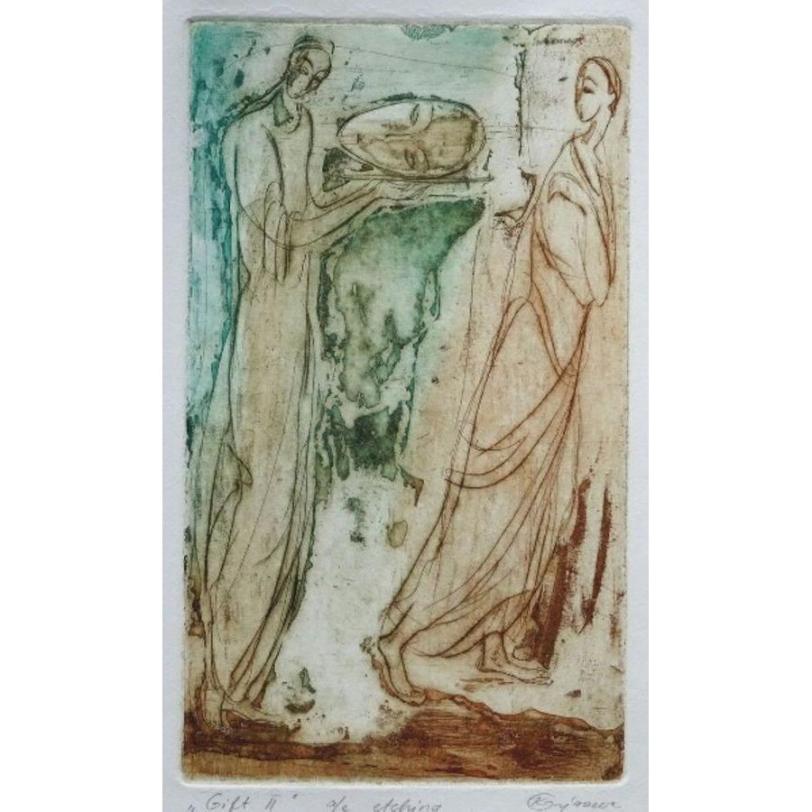 Gift II. 1992, a / e, Papier, Radierung, 23x13 cm, Gift II.