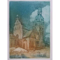 Morning at Dome Square. 9/30, Papier, Radierung, Aquatinta. 33,5x22,5 cm