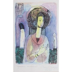 Lonely dreamers. 1992, Papier, Radierung, Aquarell, 22x14 cm