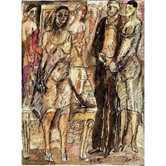 Pub-crawler. 1942, tecnica mista su carta, 30x23,3 cm