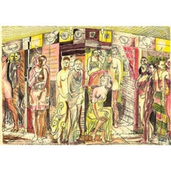 Vintage Circus. 1957, paper, mixed technique, 19x27.2 cm