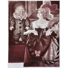 Doll. 1987, Papier, Radierung, 80x60 cm, Puppe