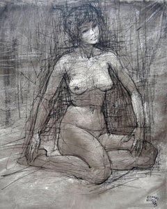 Vintage Sitting. 1969. Paper, ink, 24.5x19.5 cm