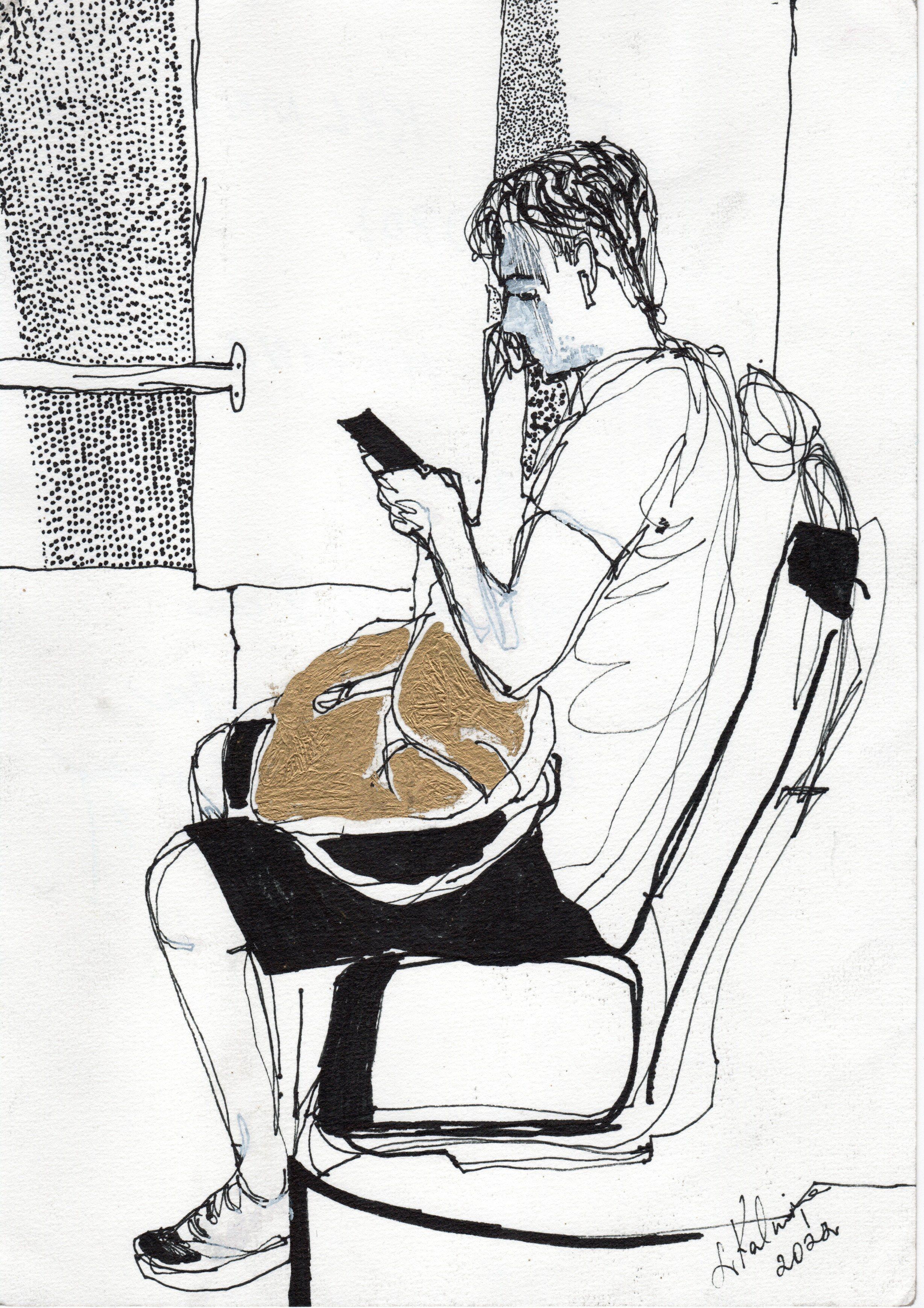 Non lo sappiamo  2022. Carta/mista, 29,5x20,9 cm.