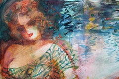 At evening. Paper/watercolor. 76x55 cm