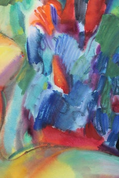 Nudo. Carta/acquerello. 75x56 cm