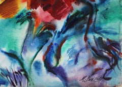 Reunión. Papel/acuarela. 59,5x84 cm