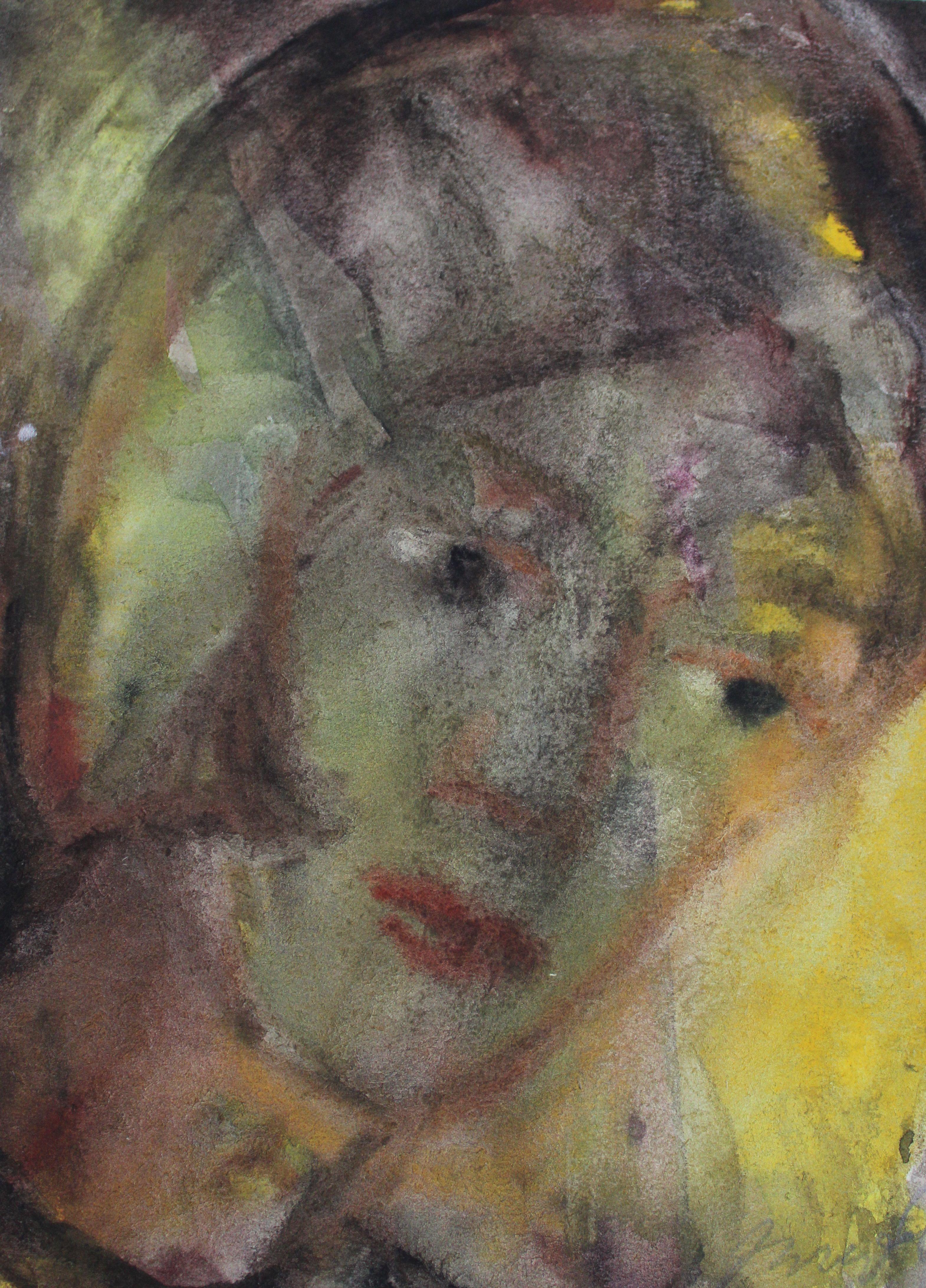 Reflections. 1960s. Watercolor on paper, 17, 5x12, 5 cm