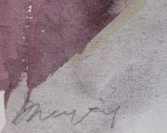 Porträt. 1960s. Aquarell auf Papier, 27,5x20 cm