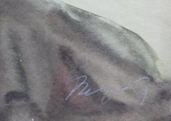 Porträt. 1960s. Aquarell auf Papier, 29x25.5 cm