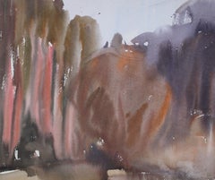 Heuhaufen. 1960s. Zweiseitig. Papier, Aquarell, 31x25 cm