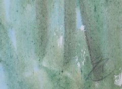 By the pond. 1960s. Paper, watercolor, 38x27 cm