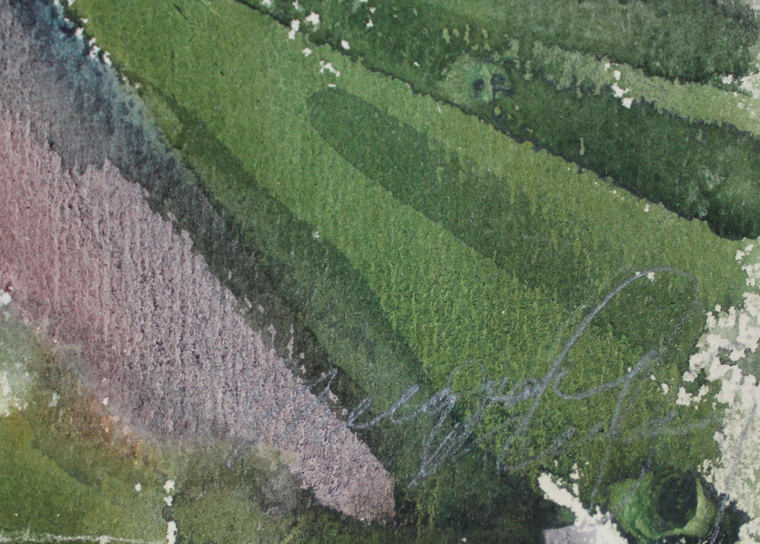 Crossroads. 1960s Watercolor on paper, 48x36 cm - Art by Dzidra Ezergaile