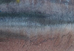 Railway bridge. 1968. Paper, watercolor, 23.5x35 cm