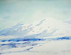 Brise-glace  1965, papier/aquarelle, 16x21 cm
