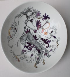 Morning  2008, painted porcelain bowl, 30х27.5х12 cm