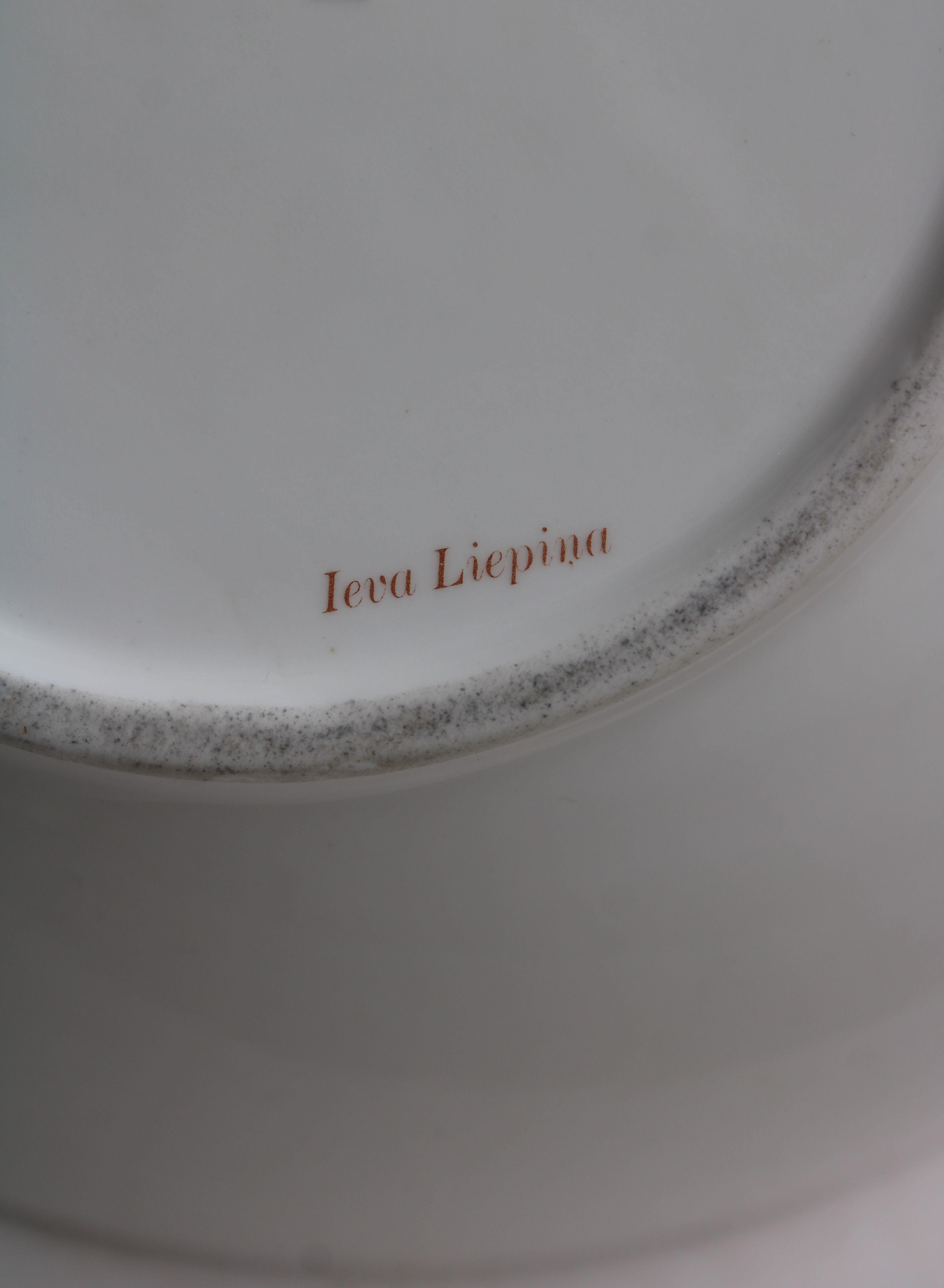 Morning  2008, painted porcelain bowl, 30х27.5х12 cm For Sale 1