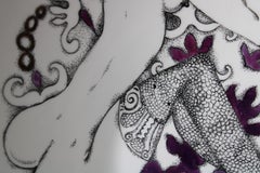 Morning  2008, painted porcelain bowl, 30х27.5х12 cm