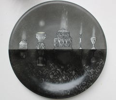 Relic  1999, painted porcelain plate, dia. 31 cm