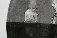 Relic  1999, painted porcelain plate, dia. 31 cm