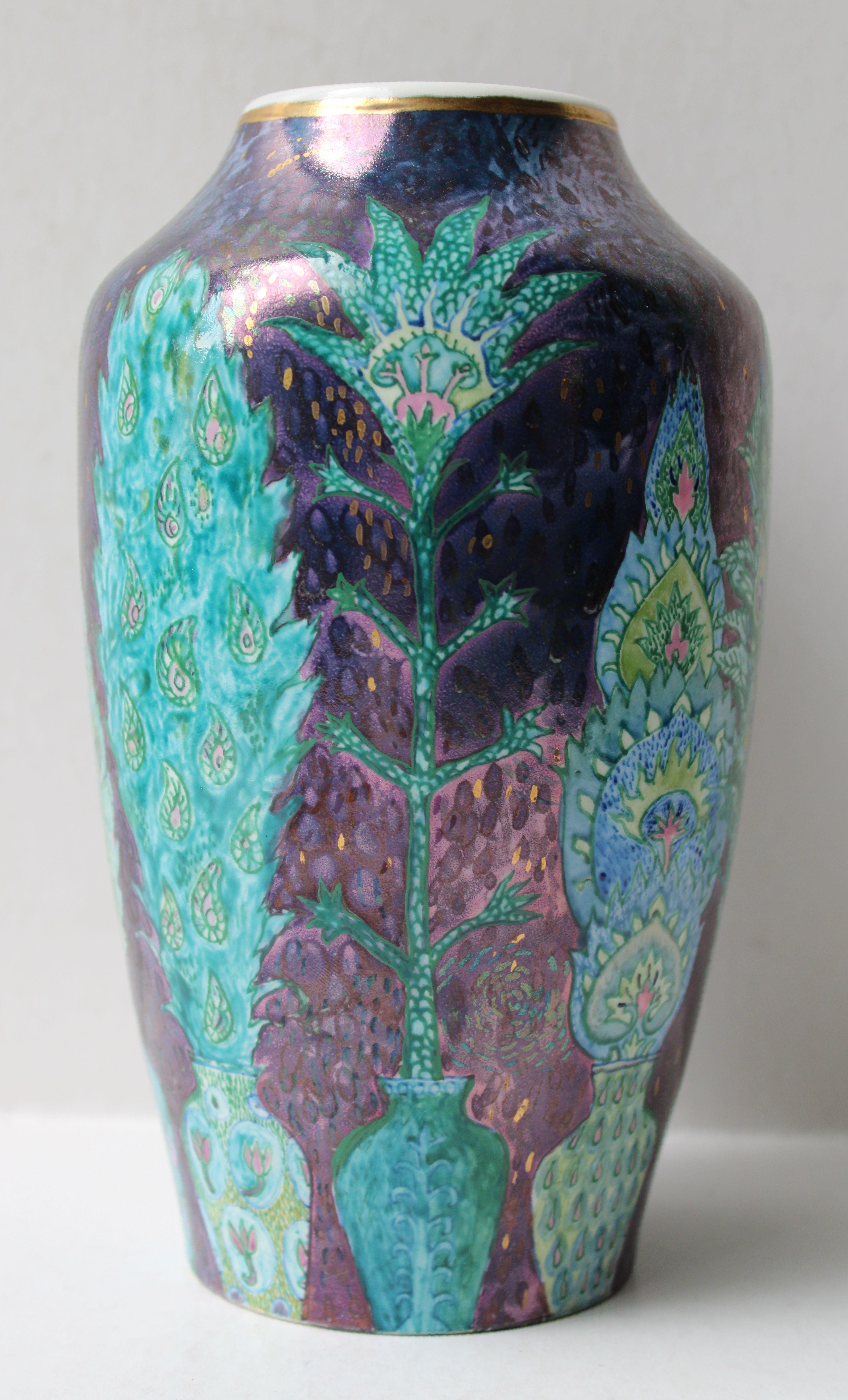 Night  2009. Painted porcelain vase, h. 20 cm, dia. 11 cm For Sale 5