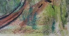 The countryside. 1970. Paper, crayons, 24.5x32 cm