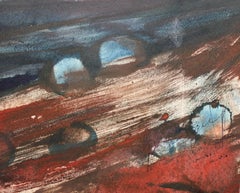 On a light day by the sea. 1966, paper, watercolor, 32x42.5 cm