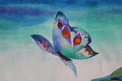 Schmetterling. 1968. Papier, Aquarell, 76x55.5 cm