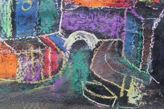 La visión de St. John Papel, pastel, 16x23 cm