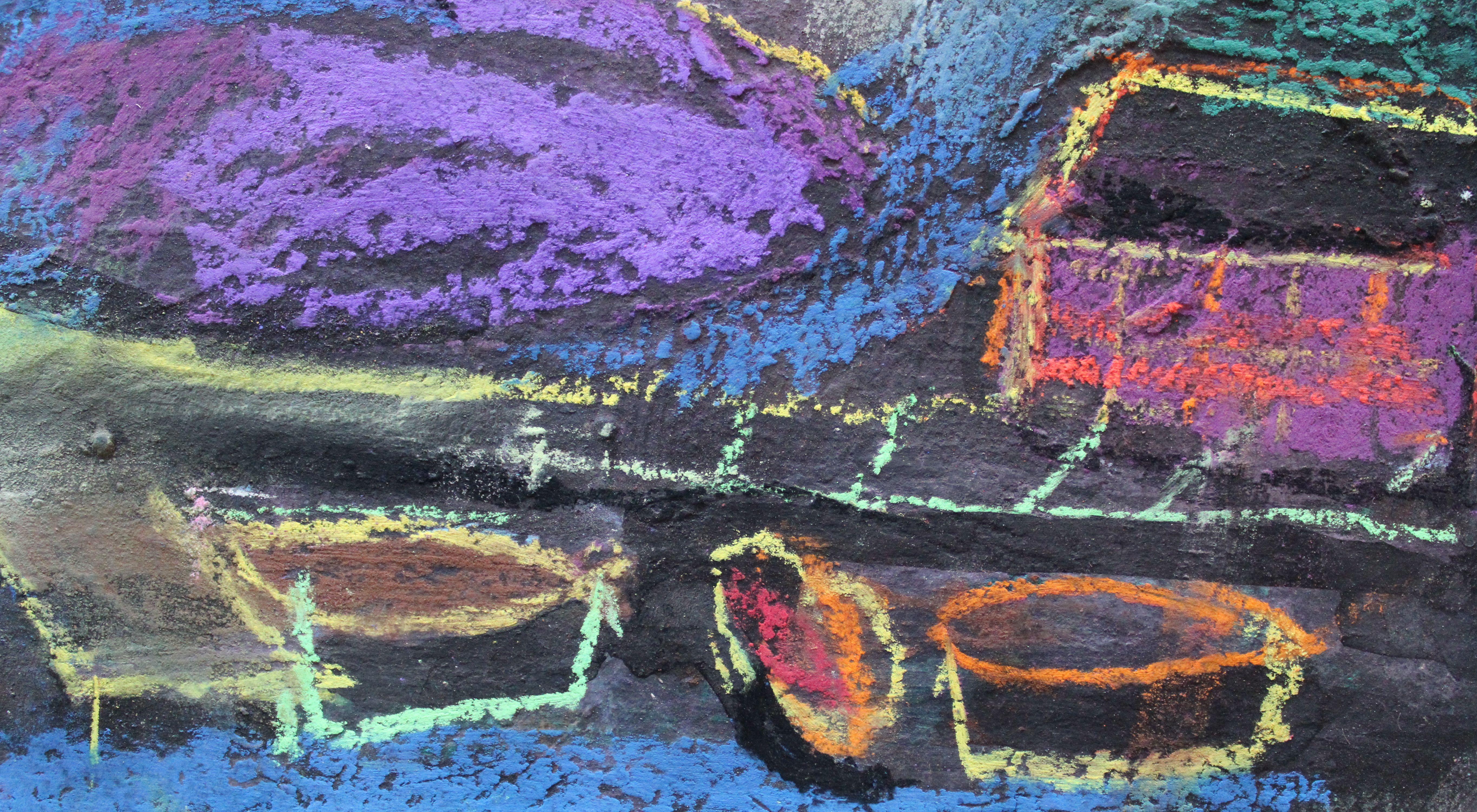 Notas de viaje  Papel, pastel, 19x25 cm - Painting Moderno de Georgs Barkans