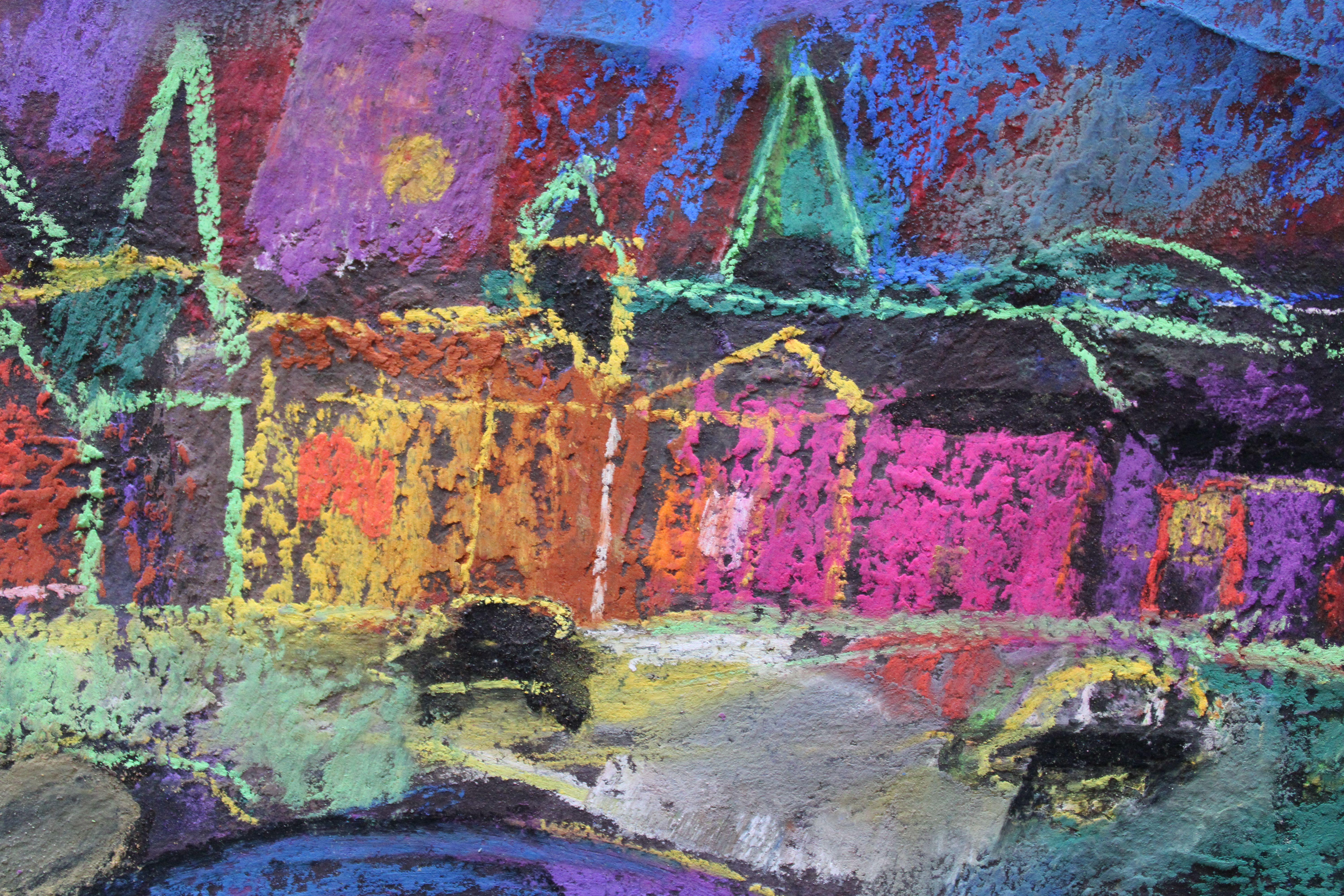 Notas de viaje

Papel, pastel, 19x25 cm


El punto central de la obra es un colorido paisaje urbano, que refleja las impresiones y experiencias del artista sobre un lugar concreto durante sus viajes. La intención del artista es captar la esencia y