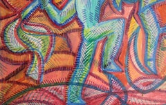Dance  Paper, mixed media, 21x26.5 cm