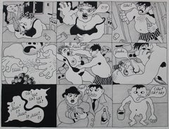 Ocurrió ...  Papel, tinta, lápiz, 20x26 cm