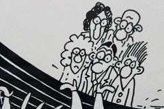 Über Bord...  1994. Papier, Tinte. 17x25 cm