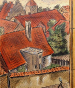 Visby. 1958., paper, watercolor, 21x18 cm