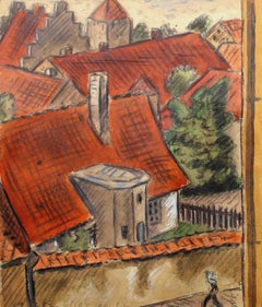 Visby. 1958., carta, acquerello, 21x18 cm