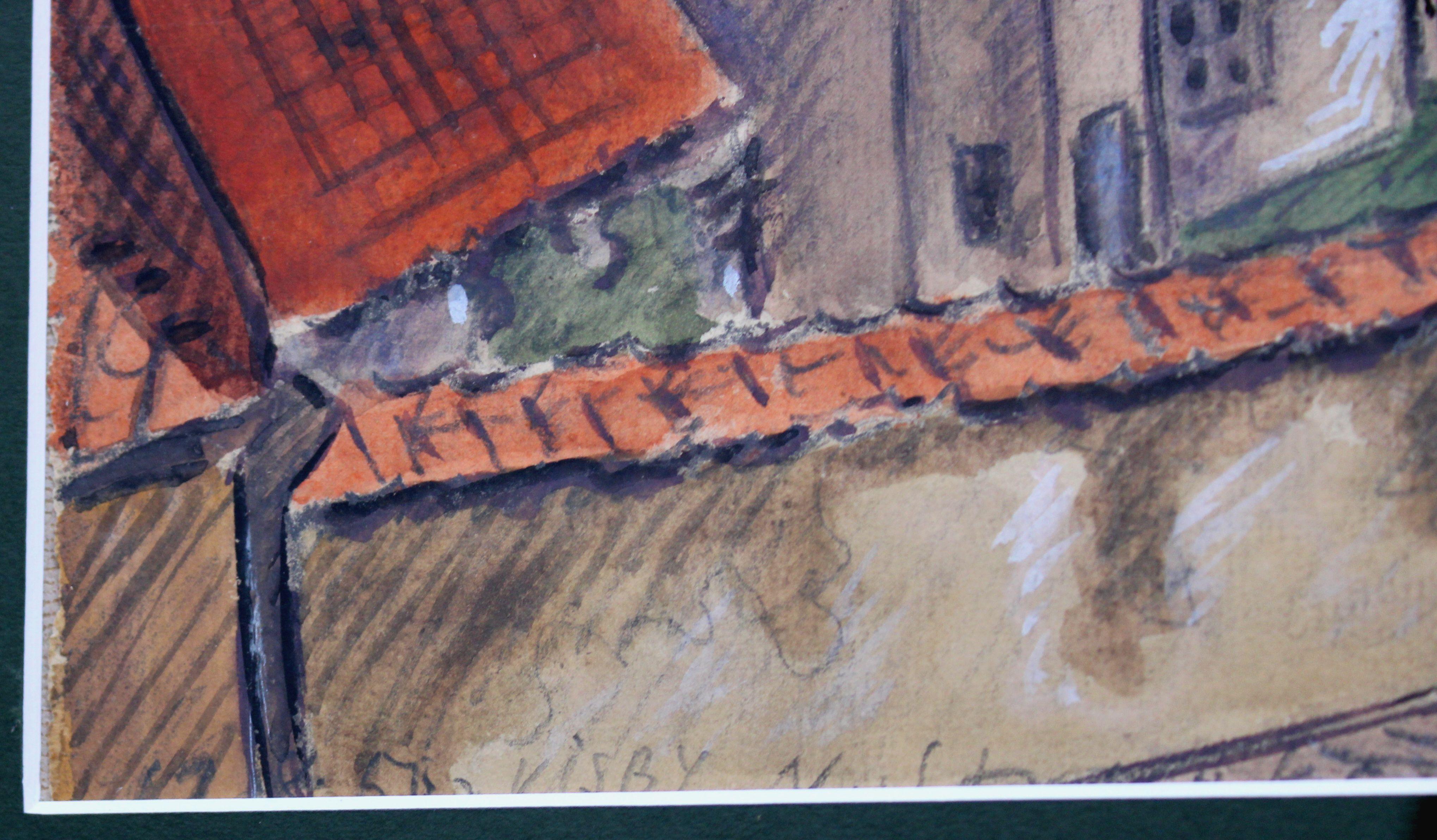 Visby. 1958, Papier, Aquarell, 21x18 cm 1